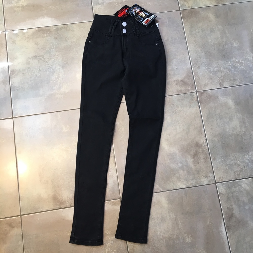 All American  skinny high waist Black jeans
